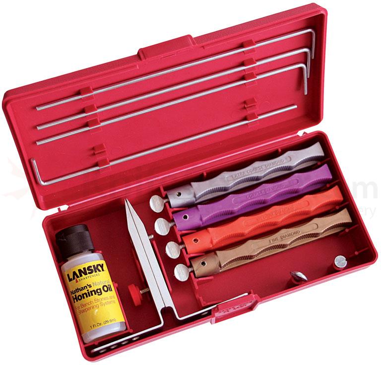 4-Stone Deluxe Diamond System Sharpening Kit Lansky Sharpeners