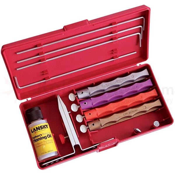 4-Stone Deluxe Diamond System Sharpening Kit Lansky Sharpeners
