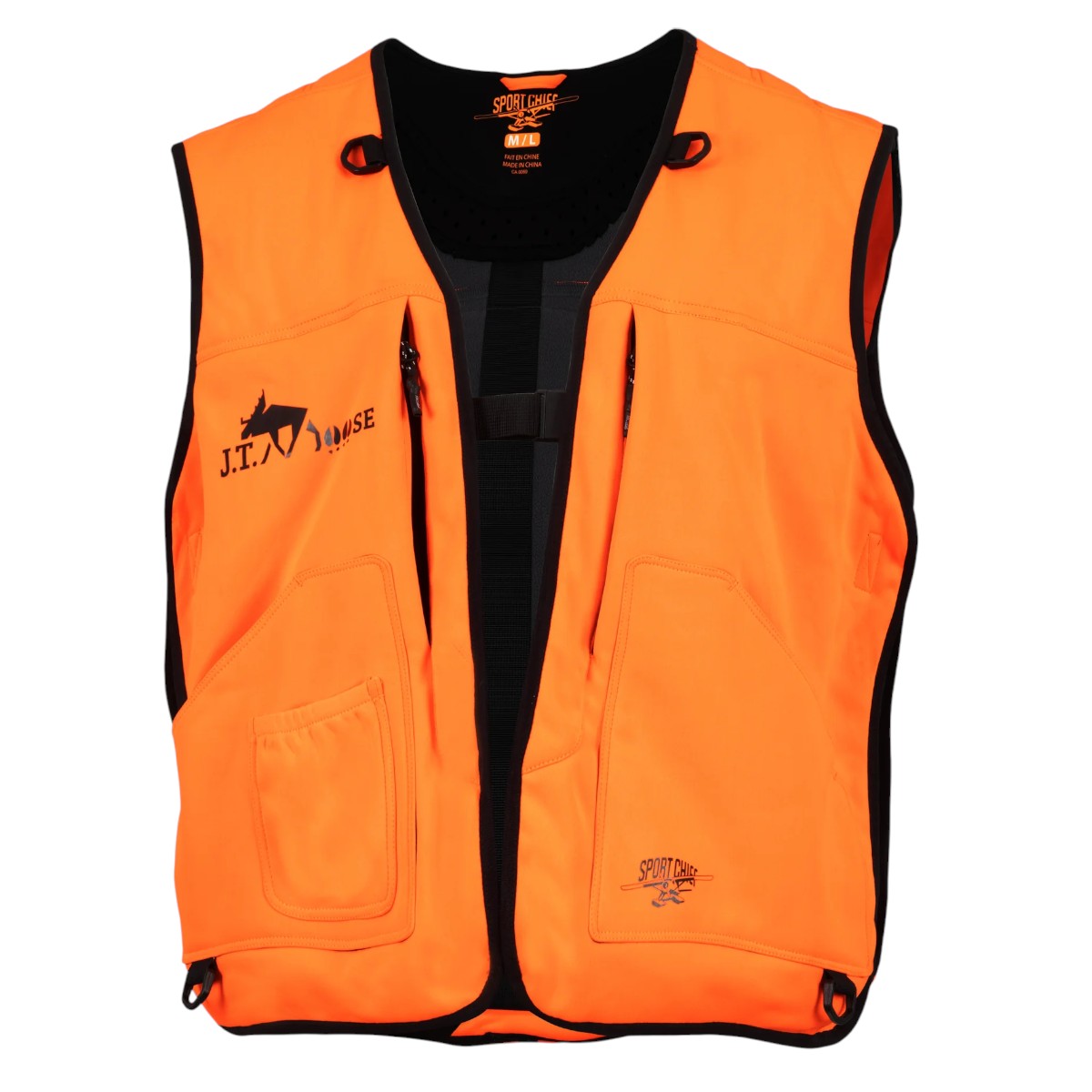 Sportchief - Orange Hunting Bib with Integrated Backpack