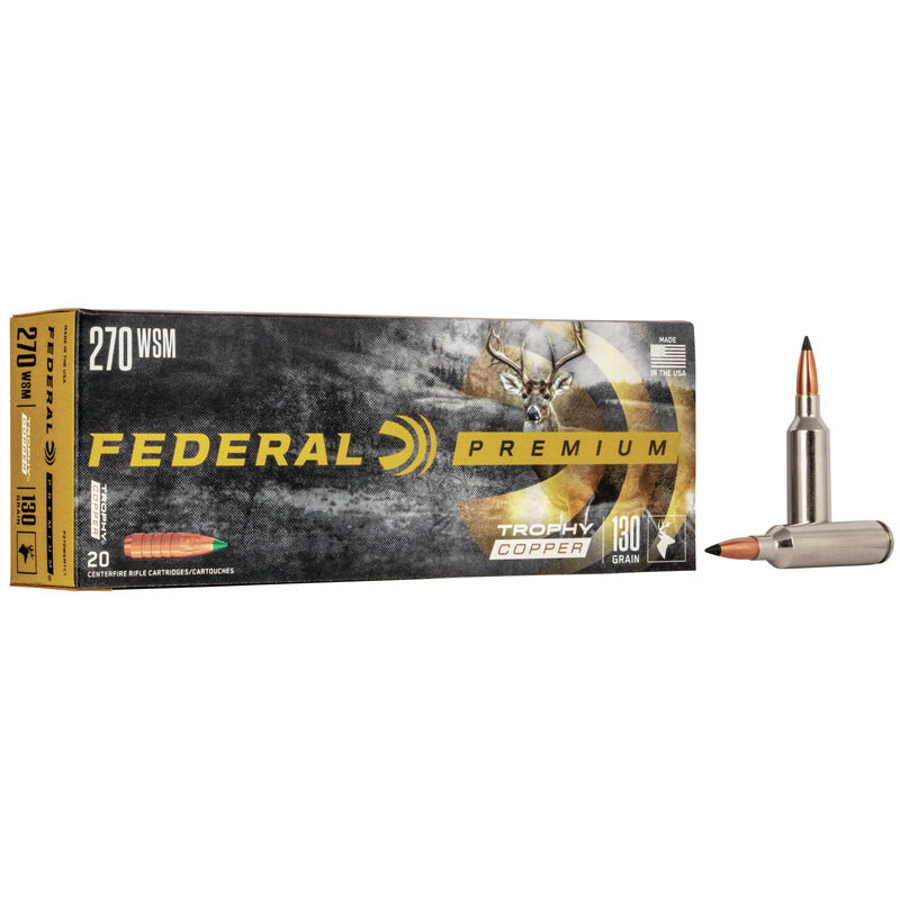 Federal Ammunition - Trophy Copper 270 Win Short Magnum