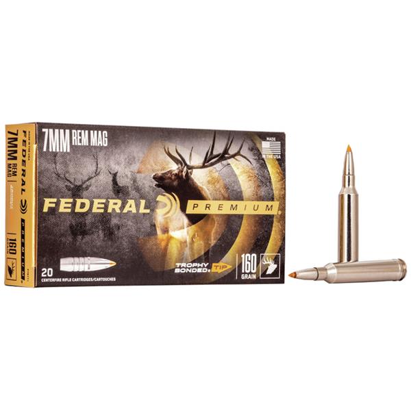 Federal Ammunition - Premium Trophy Bonded Tip 7MM REM MAG 160 GR