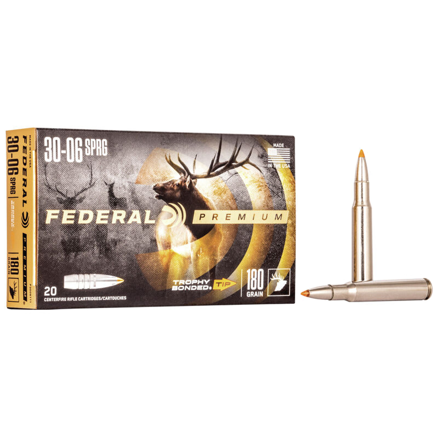 Federal Ammunition - Trophy Bonded Tip 30-06 SPRG 180 GR