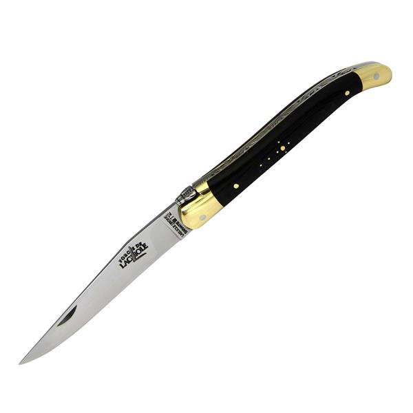 Forge de Laguiole - 12TC Compressed Fabric, Brass bolsters Knife