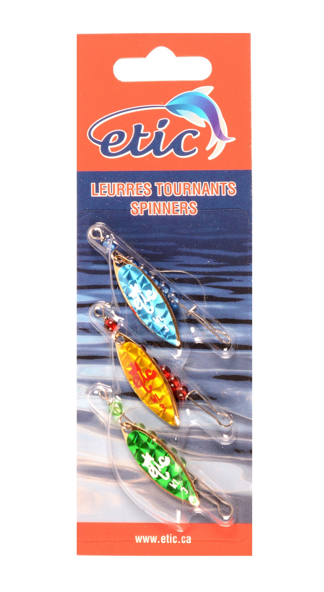Etic - Assorted Willow Leaf Spinners With Reflectolite 5121X