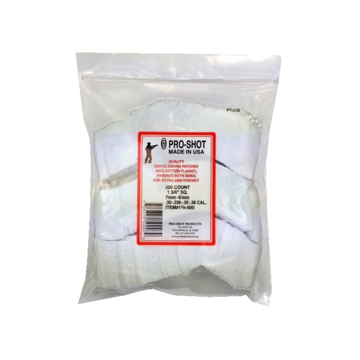 Pro-Shot Products - Set of 500 Wool Cleaning Cloth 13/4-500