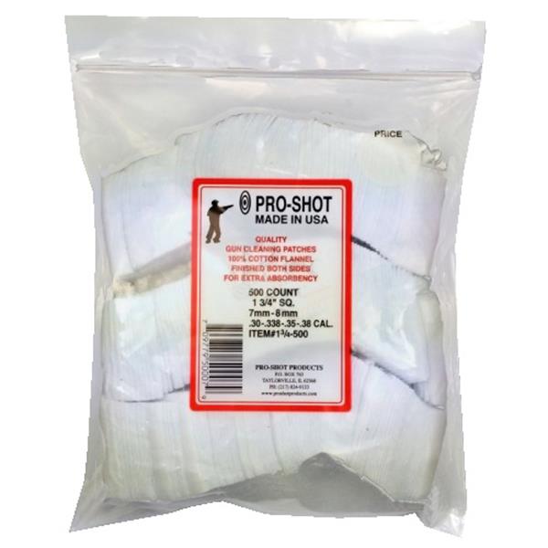Pro-Shot Products - Ensemble de 500 chiffons de nettoyage en coton 13/4-500