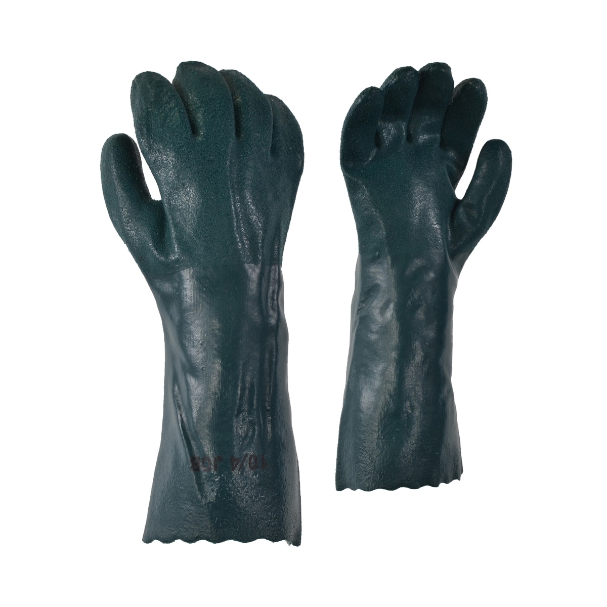 10/4 Job - 14­" Flannel-lined PVC gloves