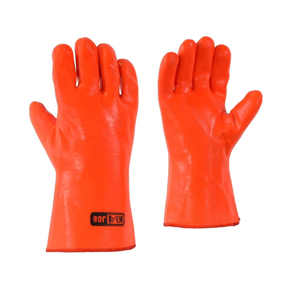 10/4 Job - Long-Cuffed Flannel-Lined PVC Gloves
