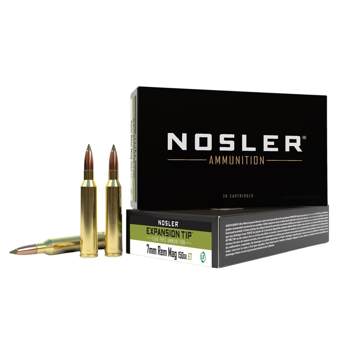 Nosler - 7mm Rem Mag 150 gr. Expansion Tip Ammunition