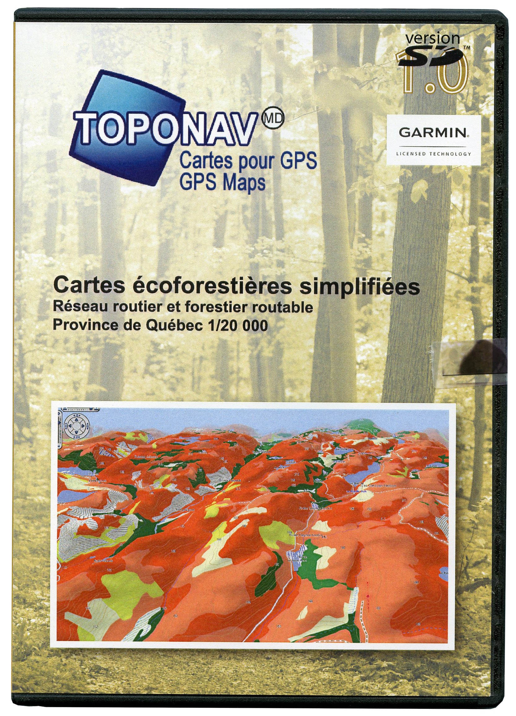 Cartes Ecoforestieres Simplifiees 3d Pour Gps Sd Toponav Latulippe