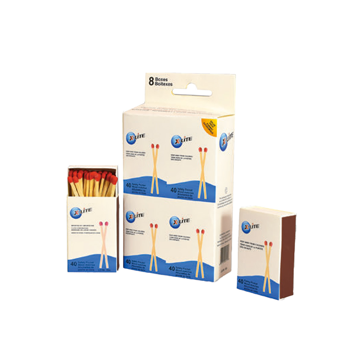X Lite - Wood Pocket Matches - 5cm