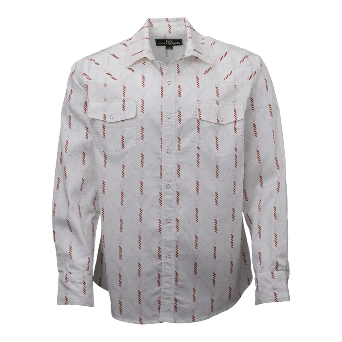Outback - Chemise Cattle Skull Stripe pour homme