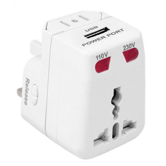 Travelon - Worldwide Plug Adapter and USB Charger