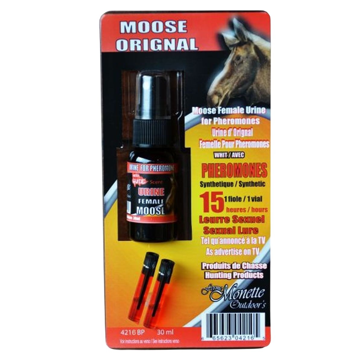Ferme Monette Outdoor's - Female Moose Synthetic Pheromone and Urine Kit