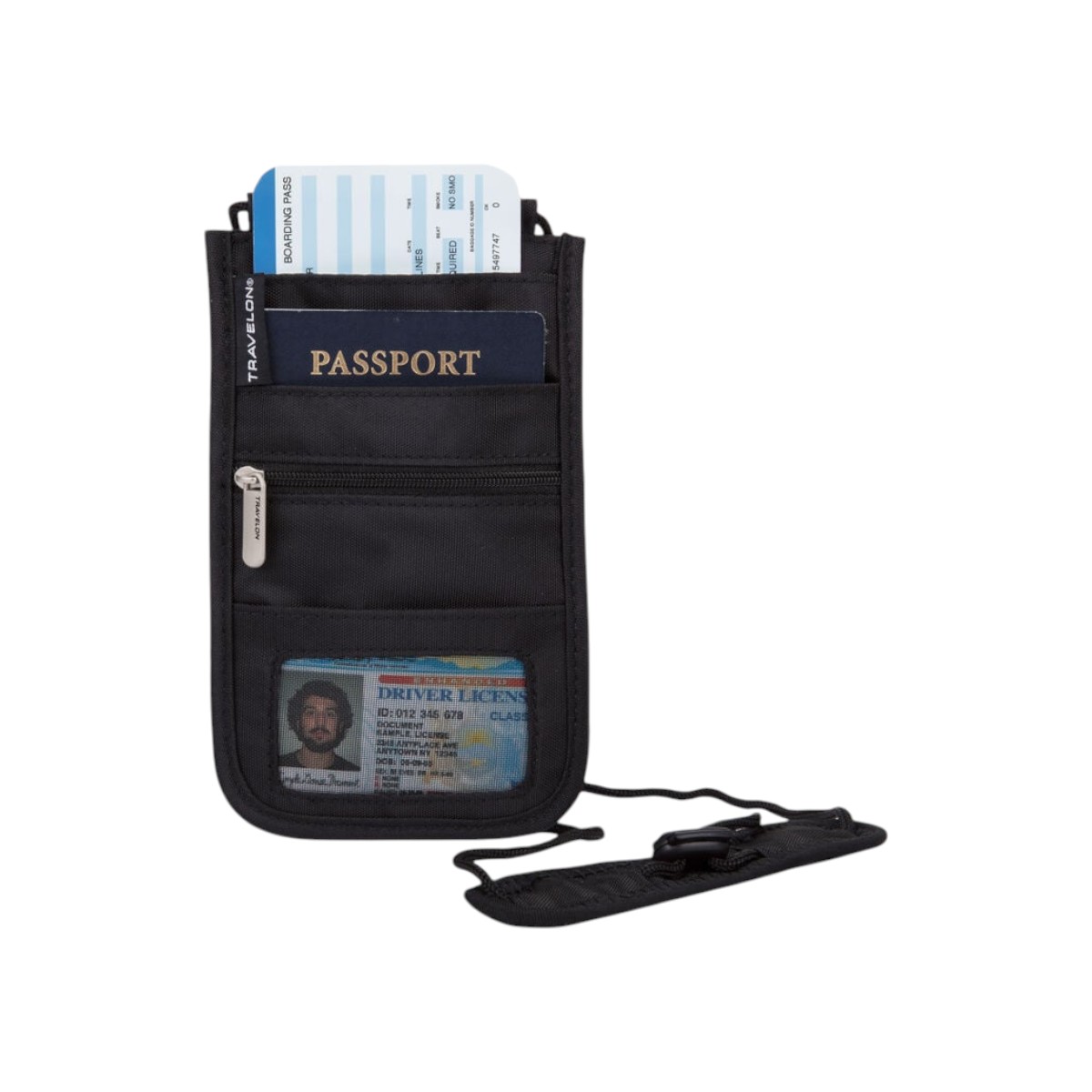 Travelon - Pochette d'embarquement Classic Deluxe RFID