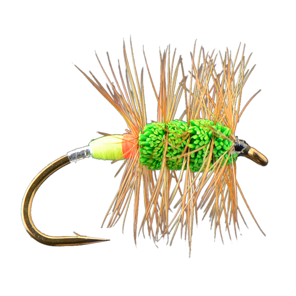 Shadow Flies - Green Machine Single Bronze Hook Salmon Fly