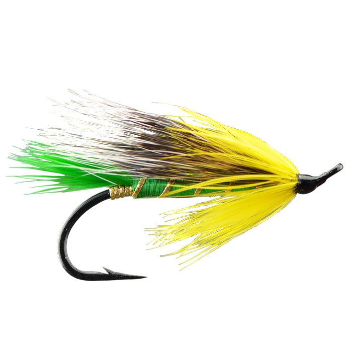 Shadow Flies - Cosseboom Green Single Hook Salmon Fly
