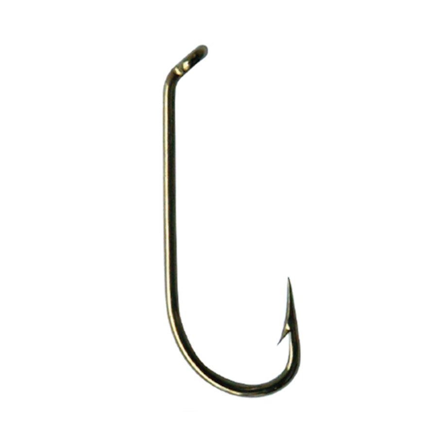 Mustad Signature Fly Round Bend Dry Fly Hook with Standard Wire/Standard Length Turned Down Eye Pack of 50 