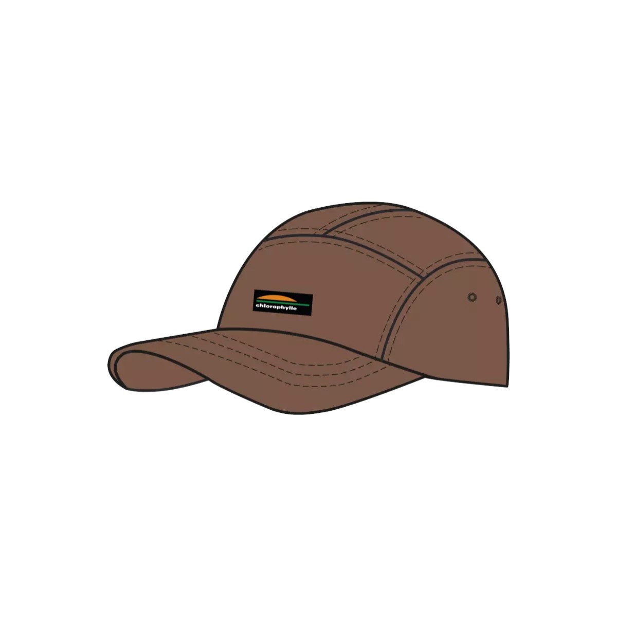 Chlorophylle - Casquette de randonnée à 5 panneaux Trek
