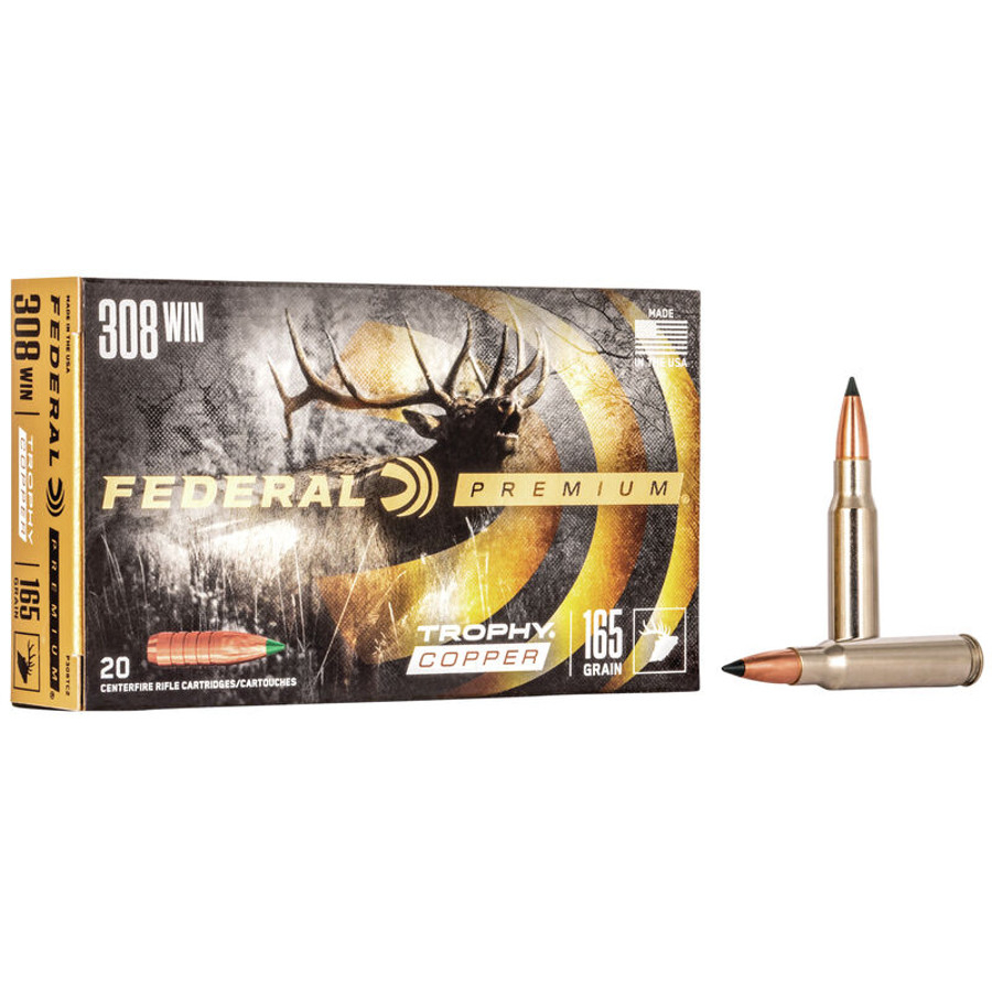 Federal Ammunition - Premium Trophy Copper 308 WIN 165 GR
