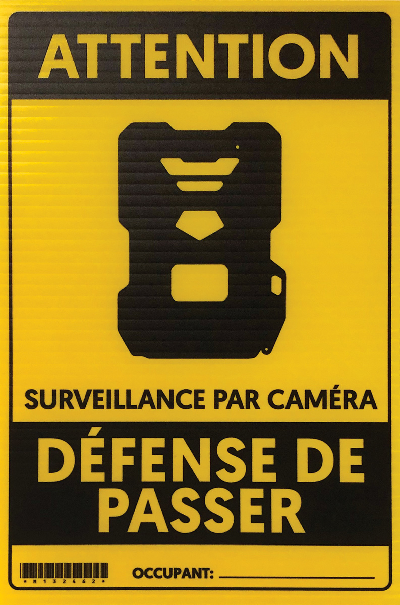 Latulippe - Affiche Défense de passer