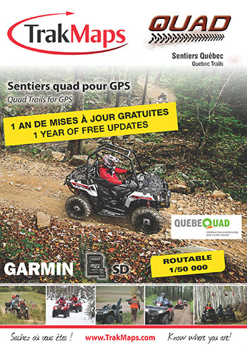 Carte Quad Québec pour GPS Garmin Trak Maps Latulippe