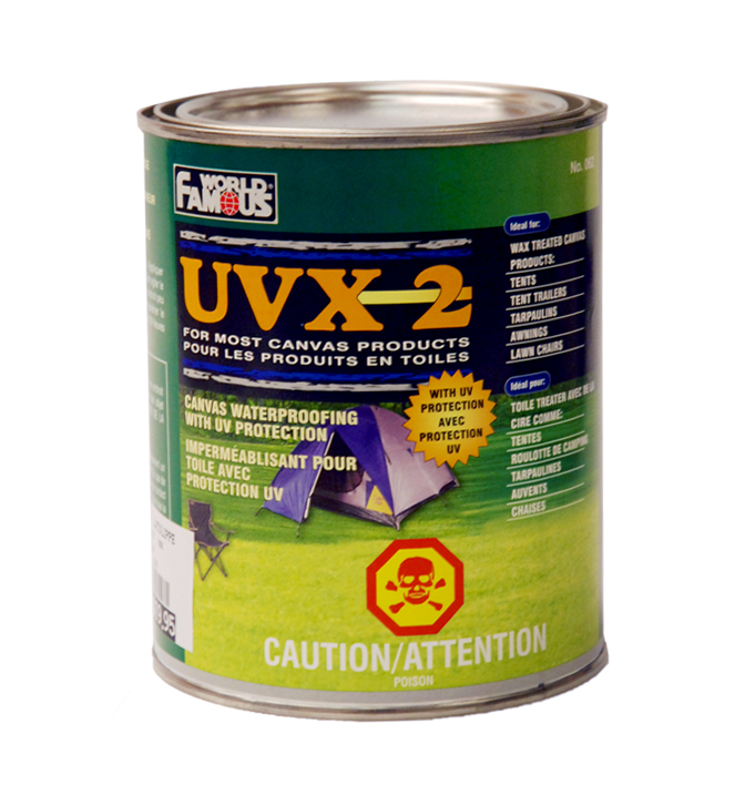 Canvas Waterproofing UVX2 World Famous Latulippe