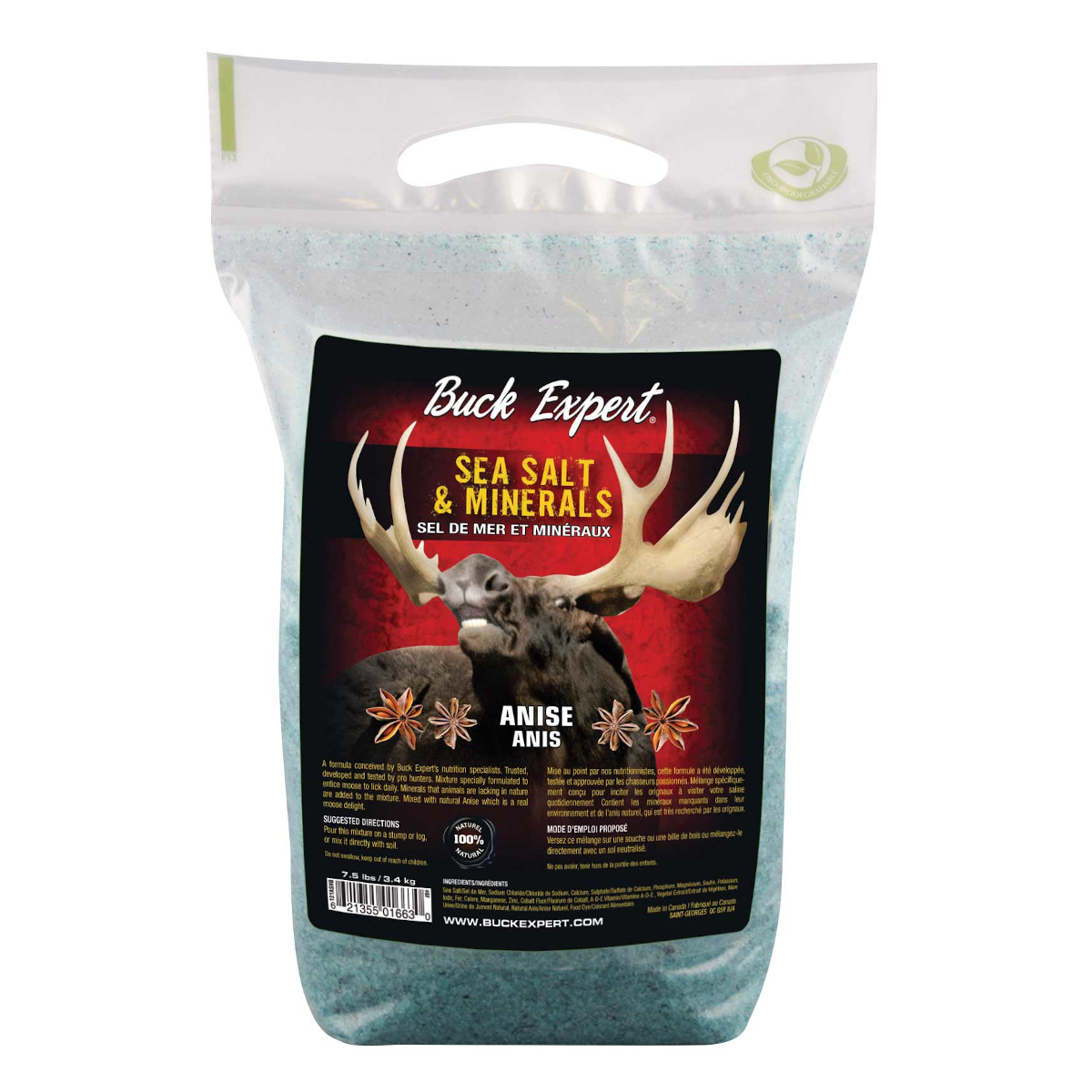 Buck Expert - Sac de sel et minéraux 1,8 kg
