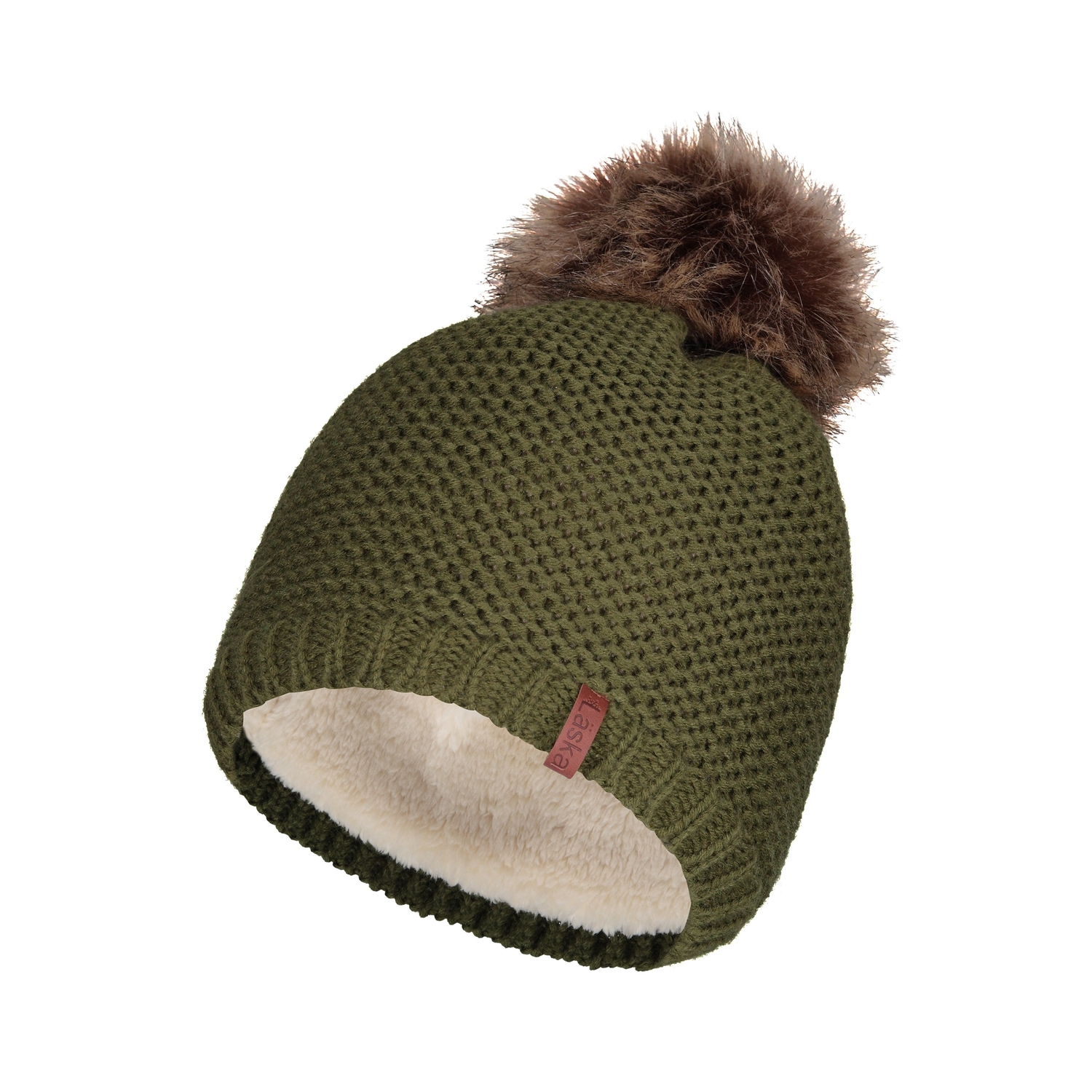 Läska - Tuque à pompon pour femme