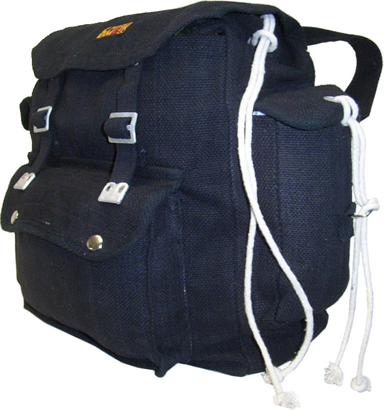 World famous store canvas backpack