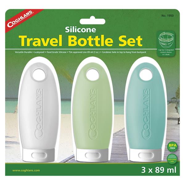Coghlan's - Pack of 3 Silicone Travel Bottles