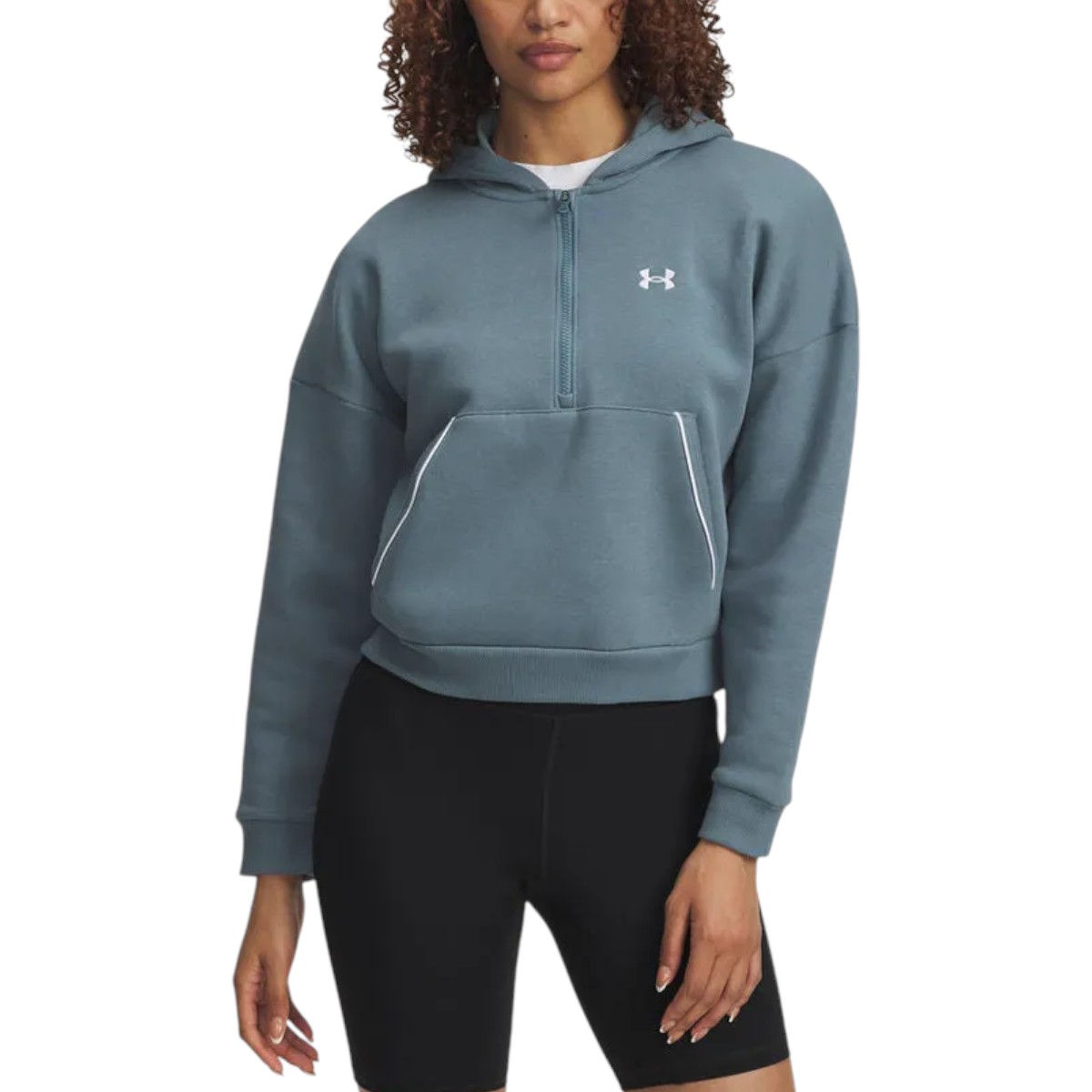 Under Armour - Women's UA Rival Fleece Piped ½ Zip Hoodie