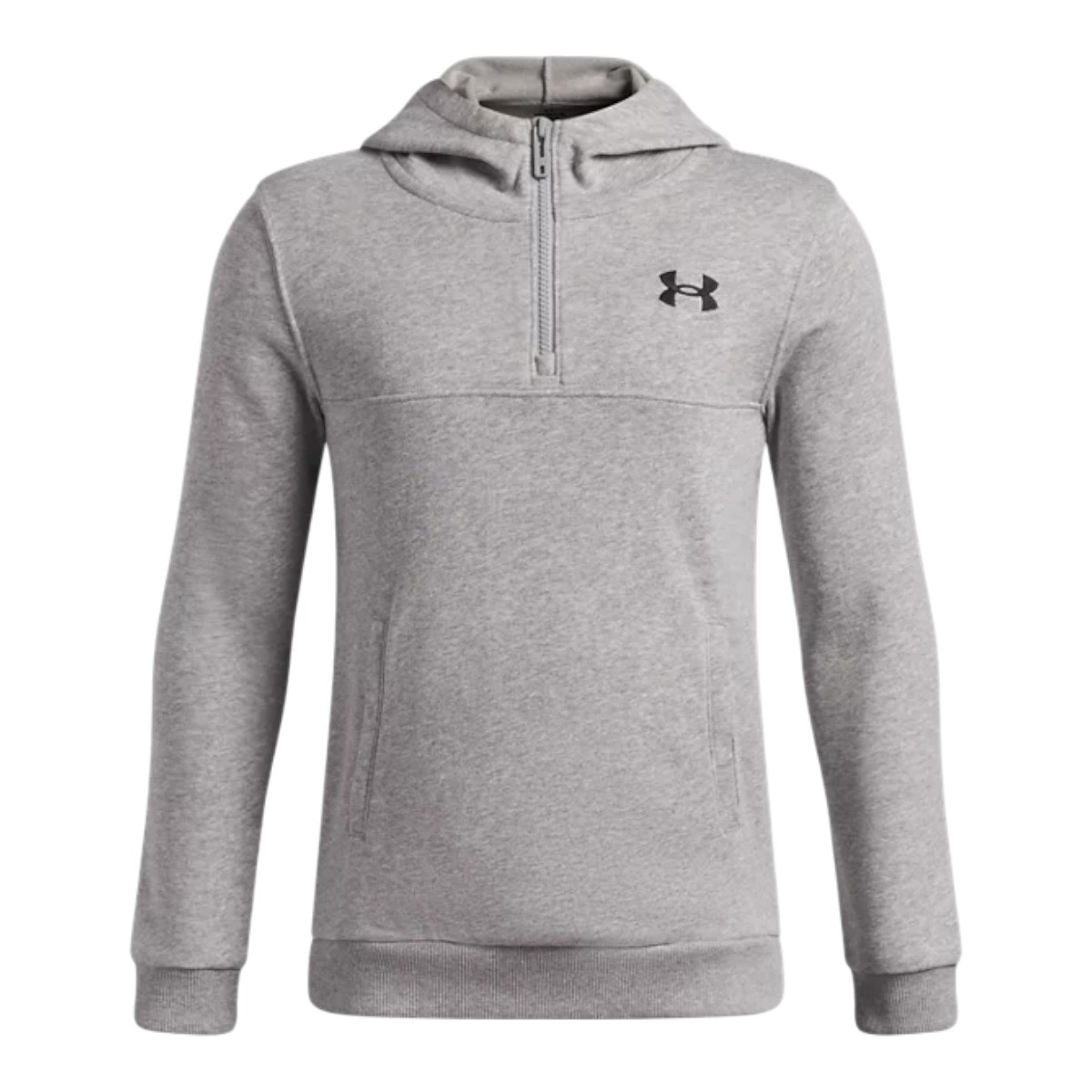 Under Armour - Boy's Rival 1/4 zip Lightweight Hooded Sweatshirt