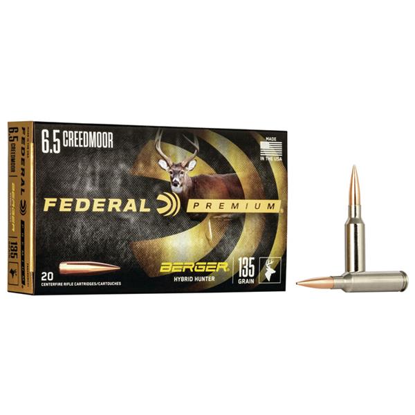 Federal Ammunition - Balles Berger Hybrid Hunter 6.5 Creedmoor