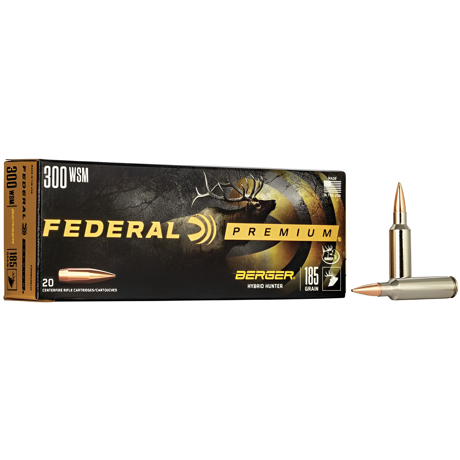Federal Ammunition - Berger Hybrid Hunter 300 WSM 185 GR