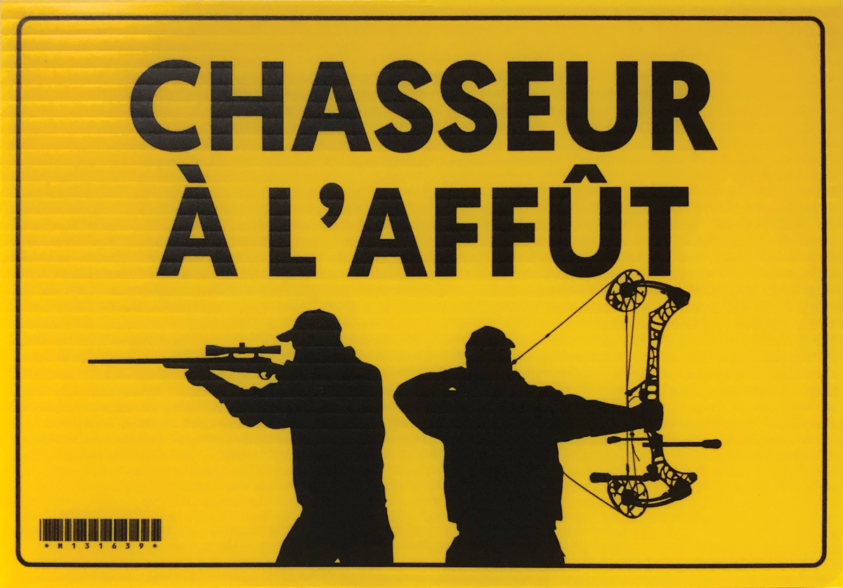 Affiche Chasseur l aff t Latulippe Latulippe