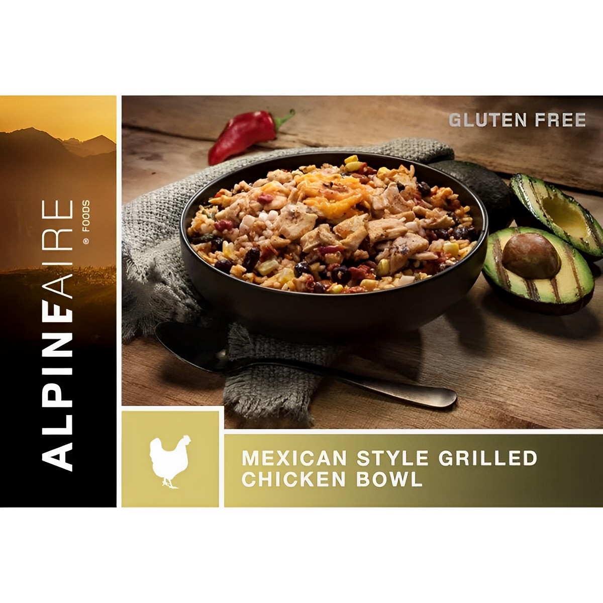 AlpineAire Foods - Bol de poulet grillé à la mexicaine
