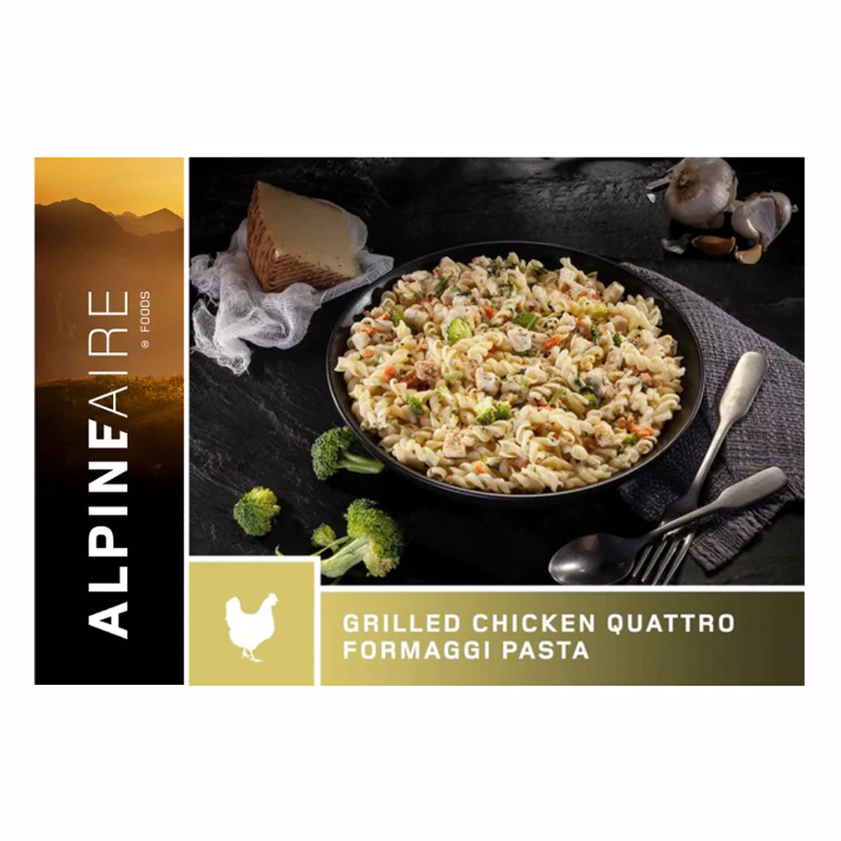 AlpineAire Foods - Pâtes au poulet grillé Quattro Formaggi