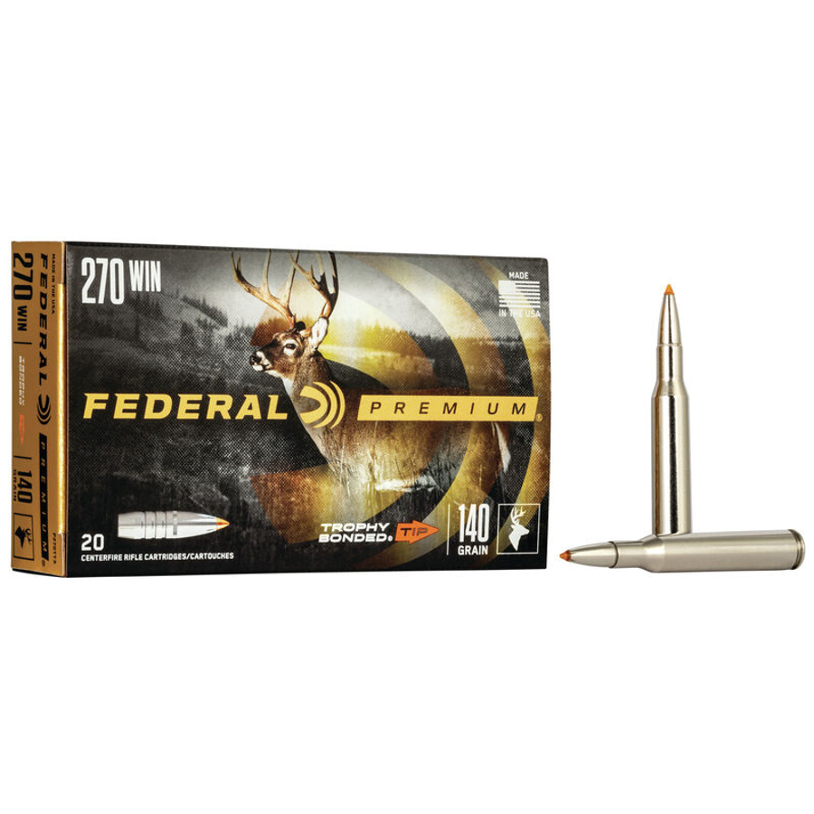 Federal Ammunition - Trophy Bonded Tip 270 WIN, 140GR