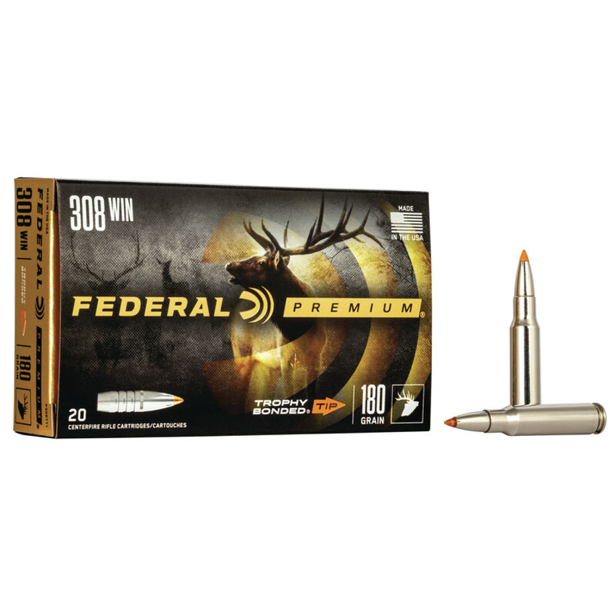 Federal Ammunition - Premium Trophy Bonded Tip 308 WIN 180 GR