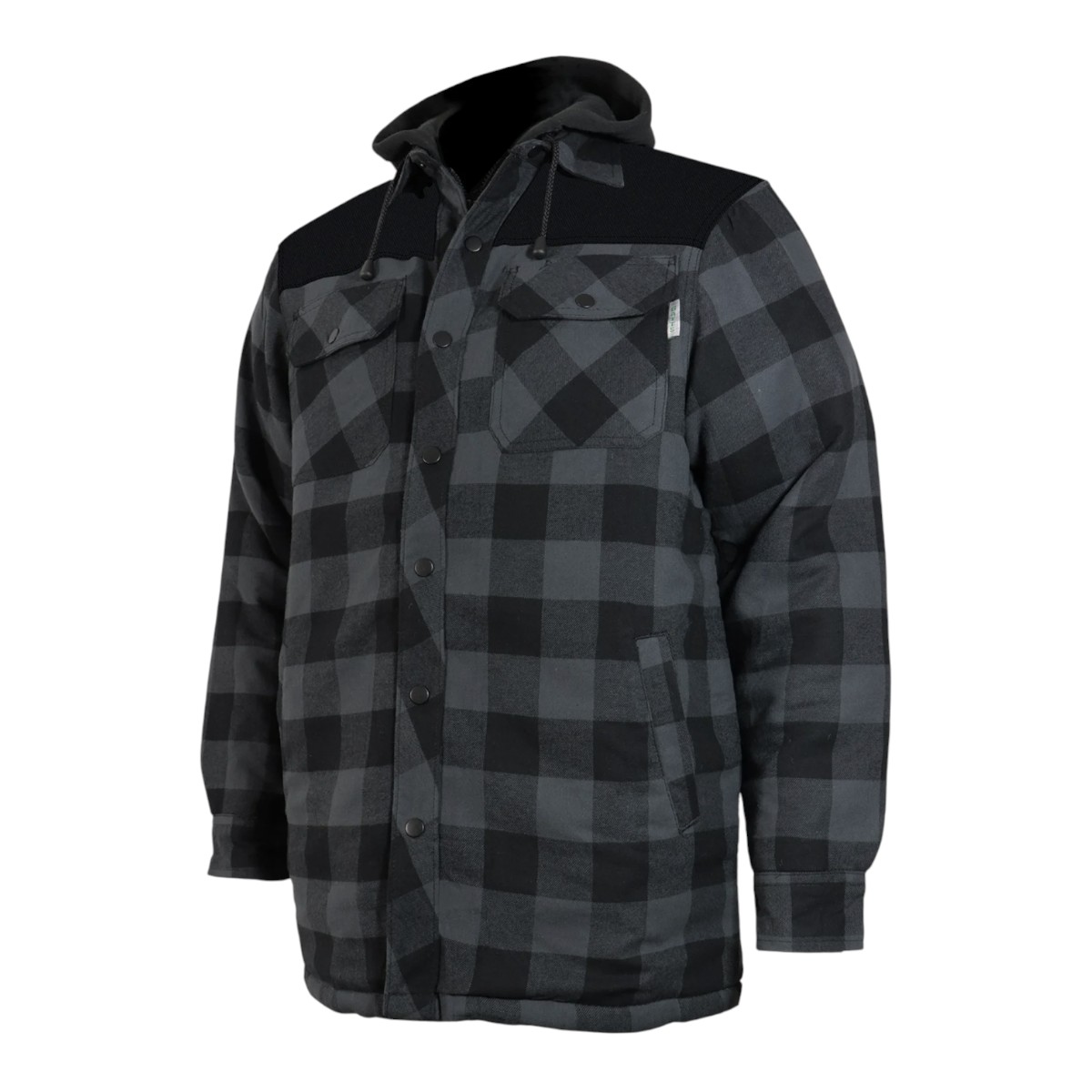 Gatts - Men's Hooded Flannel Shirt Jacket