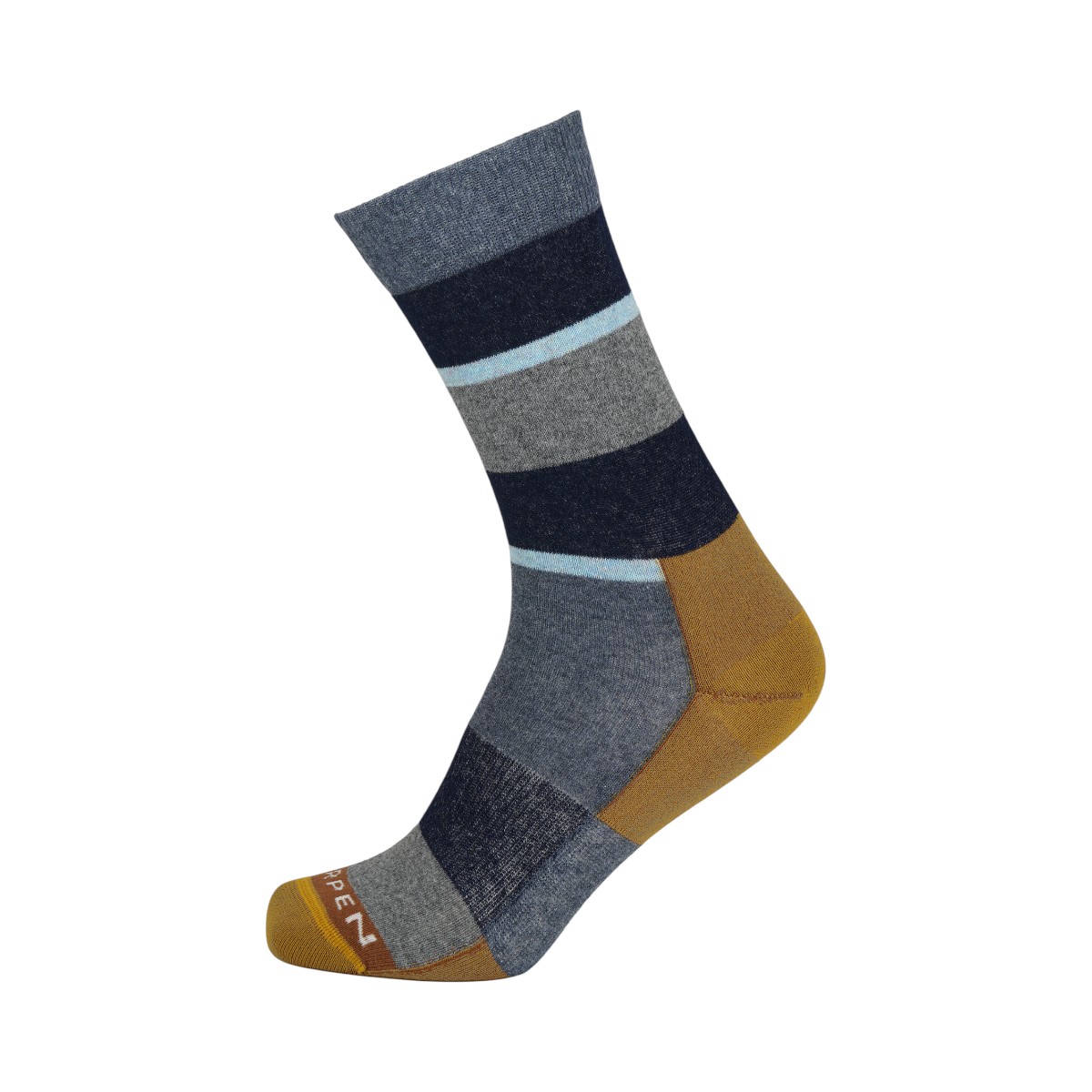 Lorpen - Chaussettes du quotidien rayées en laine Crew
