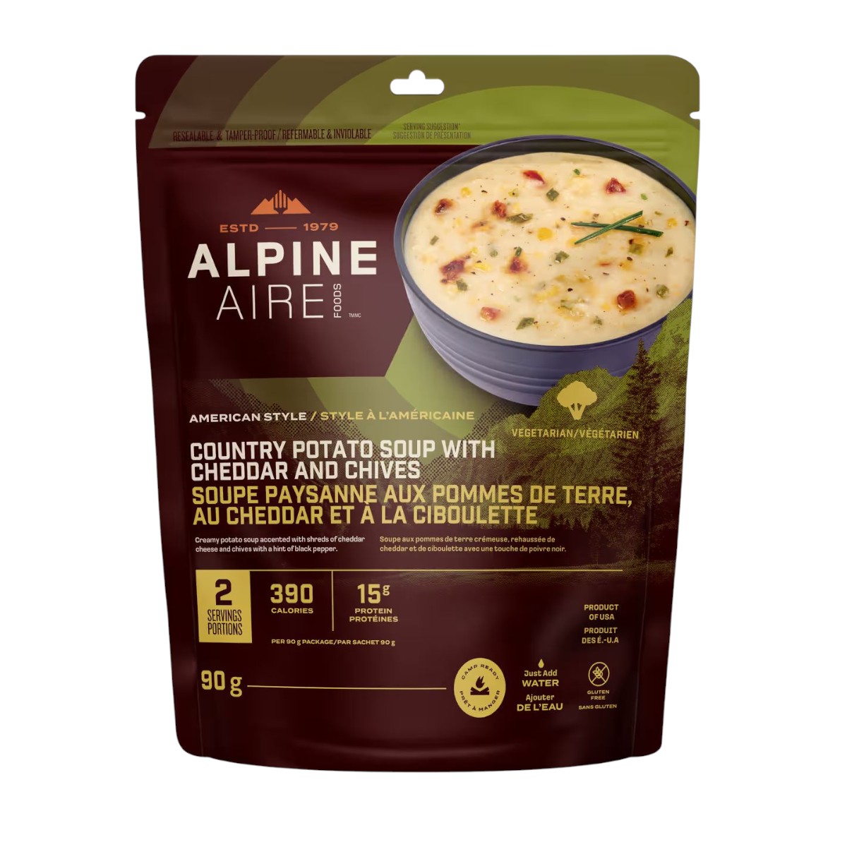 AlpineAire Foods - Country Potato Soup with Cheddar and Chives