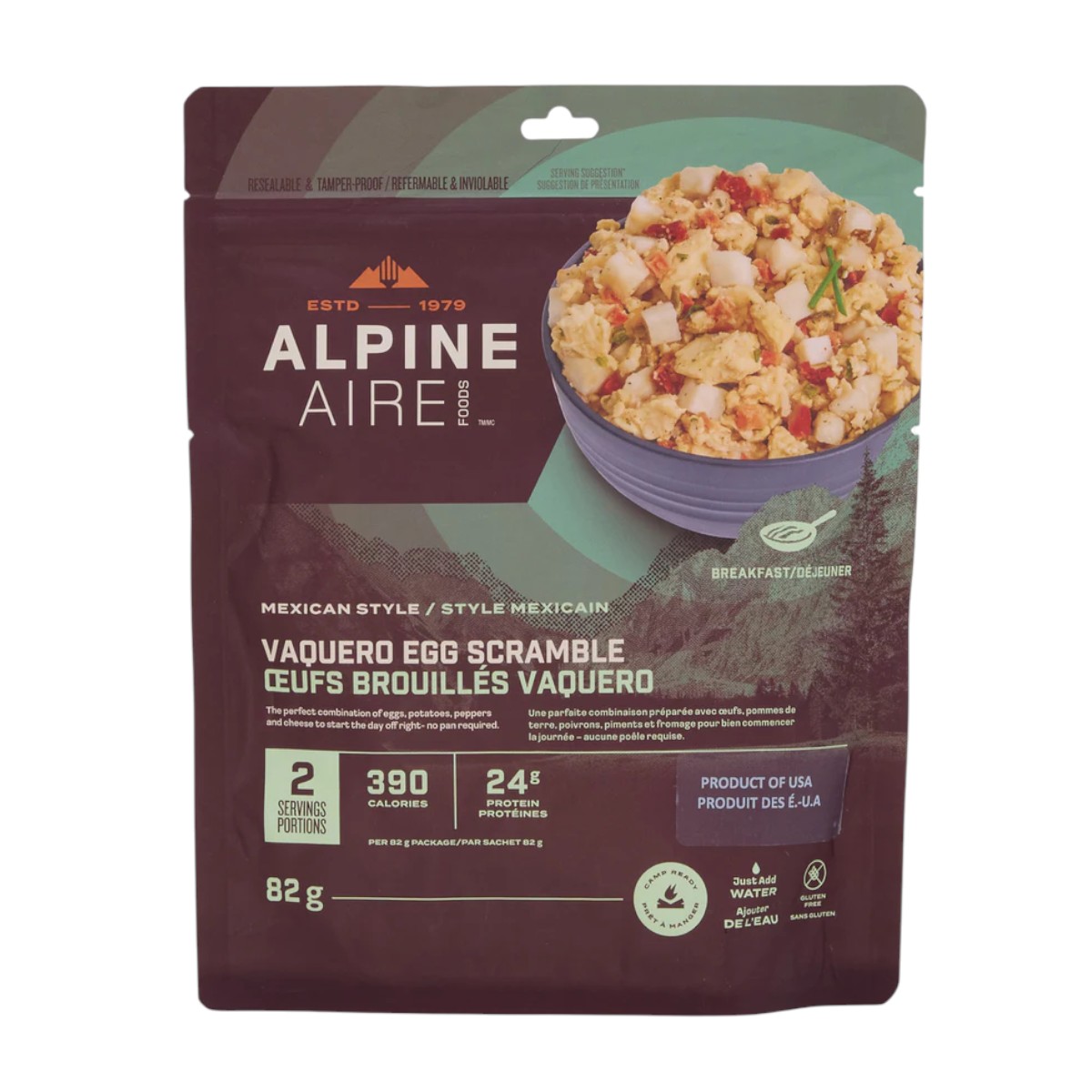 AlpineAire Foods - Déjeuner Vaquero scrample