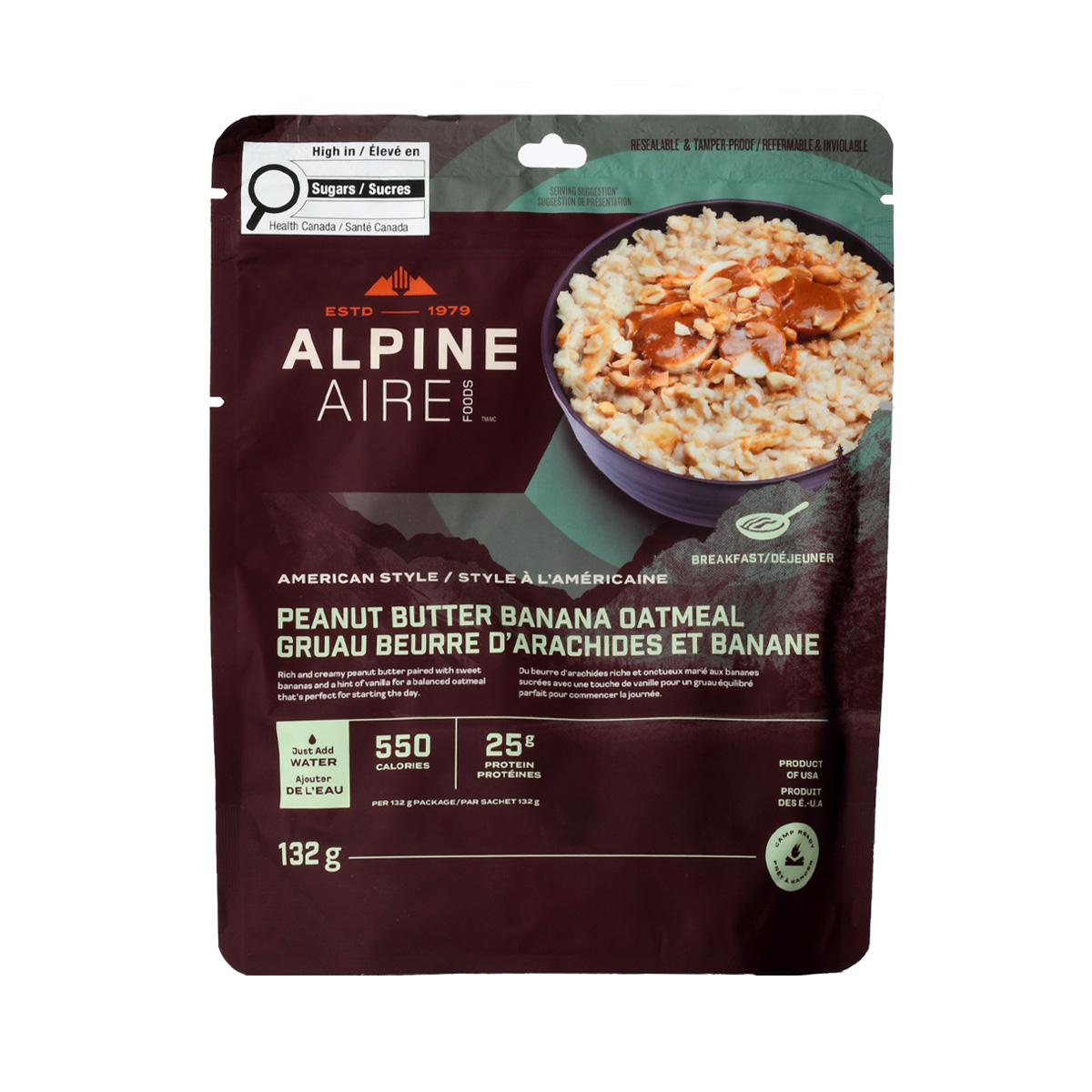 AlpineAire Foods - Peanut Butter Banana Oatmeal