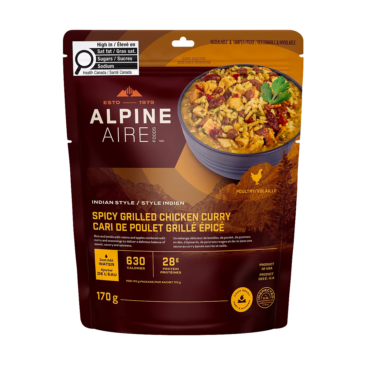 AlpineAire Foods - Spicy Grilled Chicken Curry