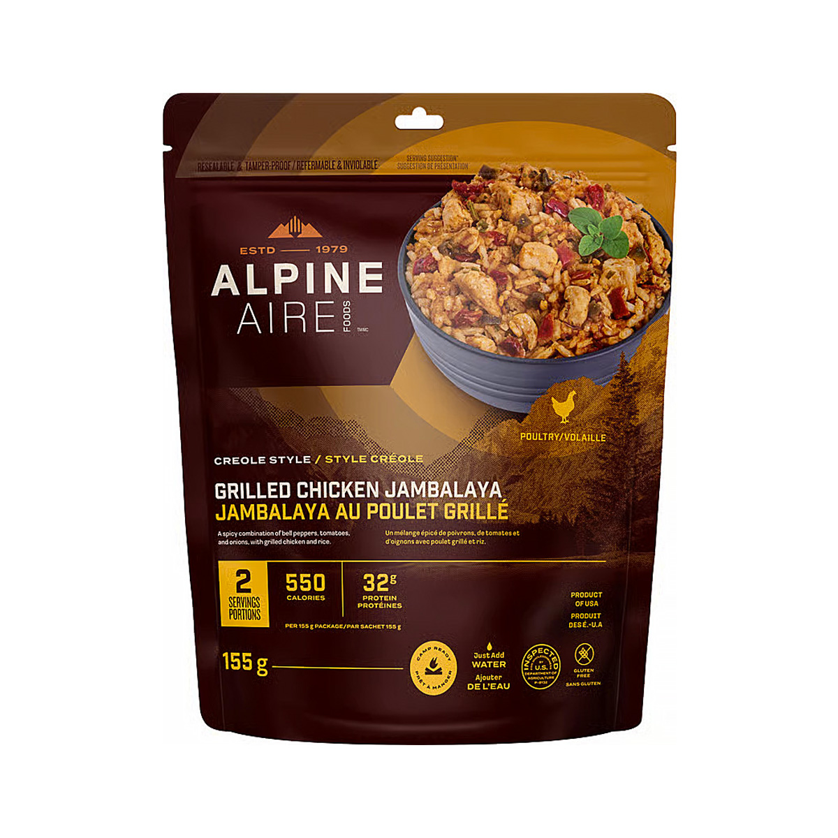 AlpineAire Foods - Jambalaya au poulet grillé
