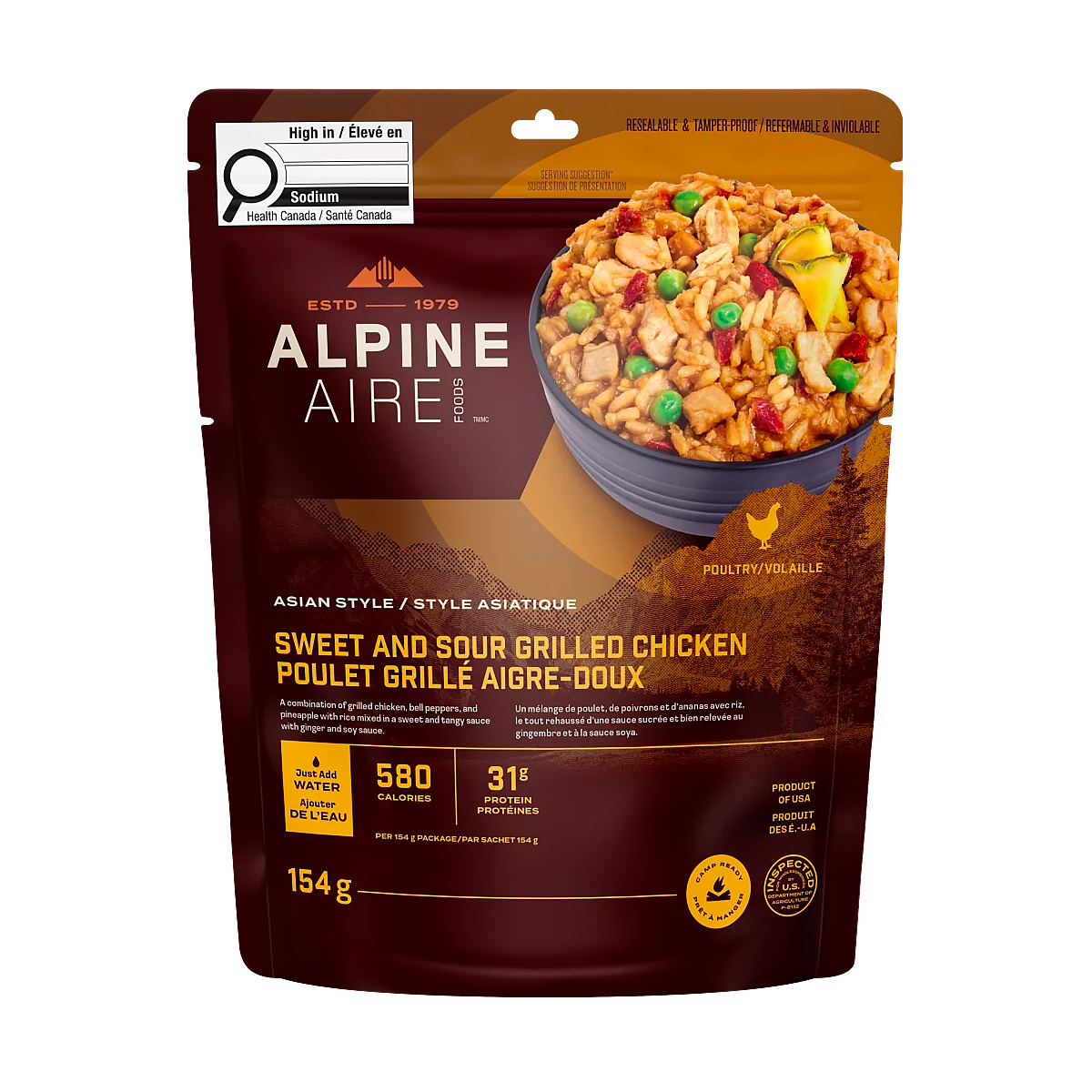 AlpineAire Foods - Sweet and Sour Grilled Chicken