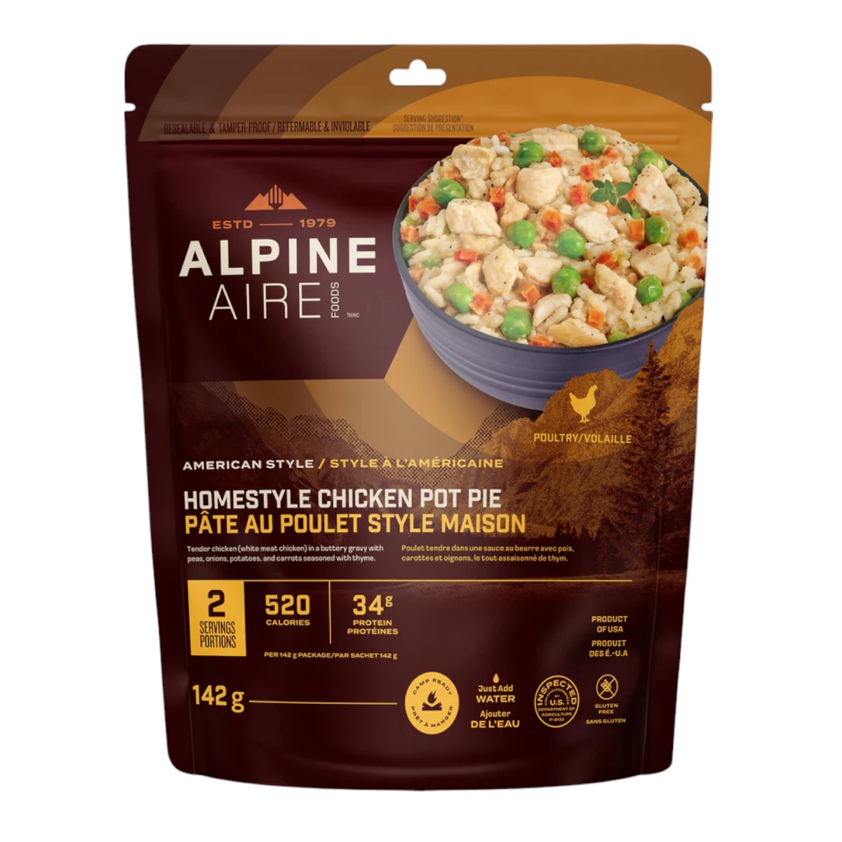 AlpineAire Foods - Tourte au poulet maison