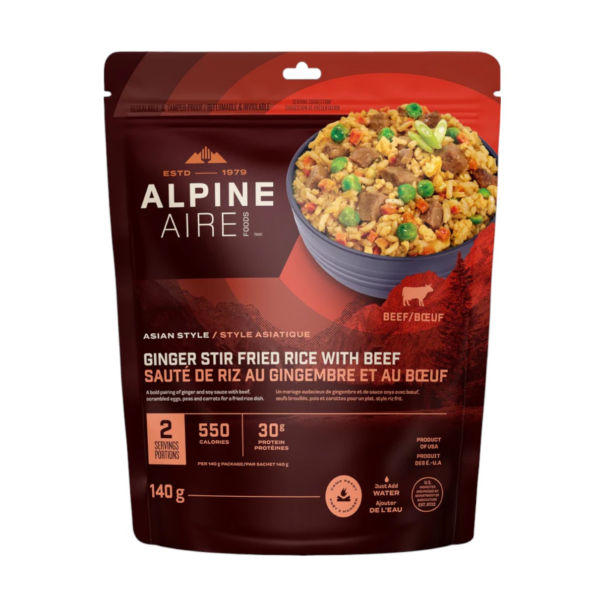 AlpineAire Foods - Ginger Stir Fried Rice with Beef